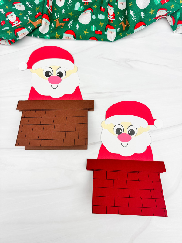 dual image of santa card craft