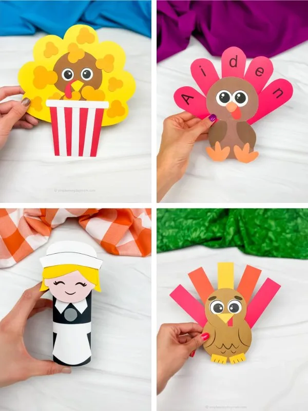 Thanksgiving craft ideas for kids collage