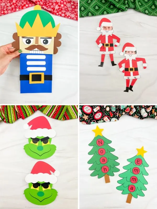 collage of Christmas Crafting Ideas