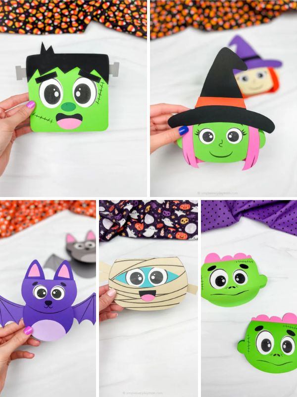 collage of Halloween Card Crafts