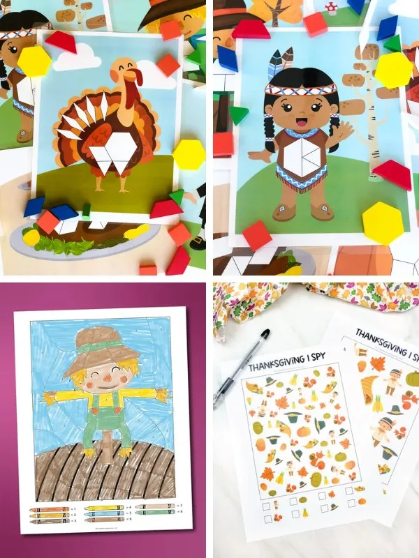 Thanksgiving craft ideas collage