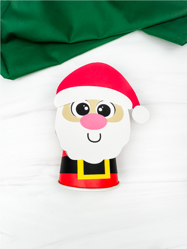 solo image of santa paper cup craft