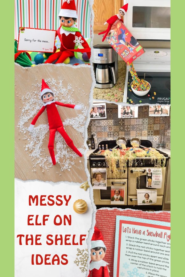 messy elf on the shelf  cover image