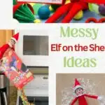 messy elf on the shelf pinterest image