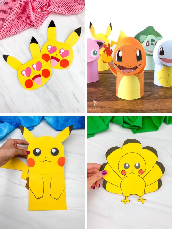 Pokemon crafts collage