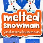 melted snowman craft pinterest image