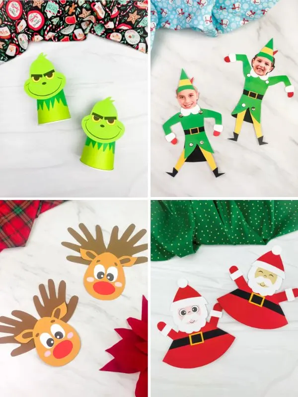 collage of christmas craft ideas