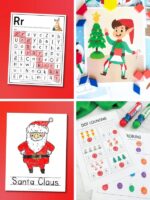 Festive Santa Handprint Craft For Kids [Free Template]