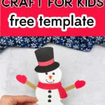 how to catch a snowman craft pinterest image
