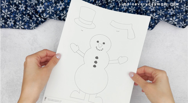 how to catch a snowman craft template