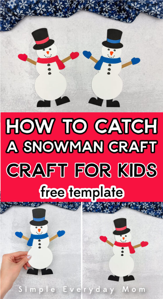 how to catch a snowman craft social cover image