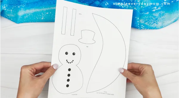 moving snowman template