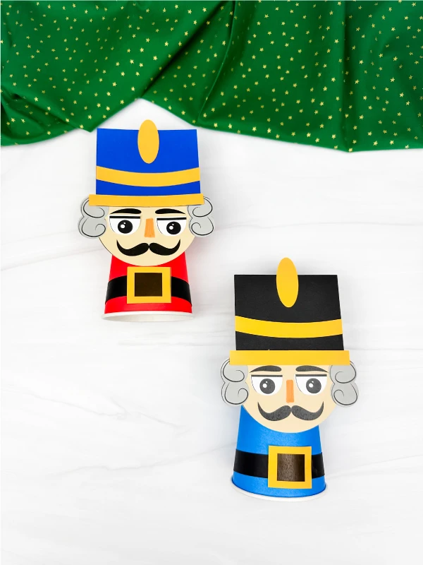dual image of nut cracker paper cup craft