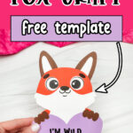 valentine fox craft pinterest image