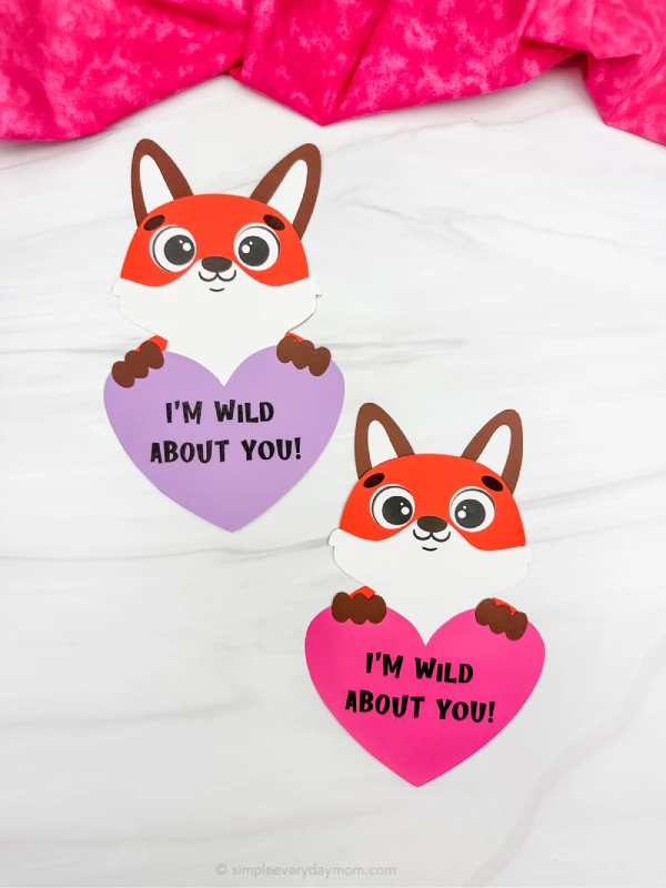 two version of valentine fox craft