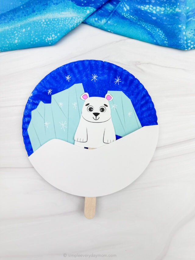 solo image of polar bear craft