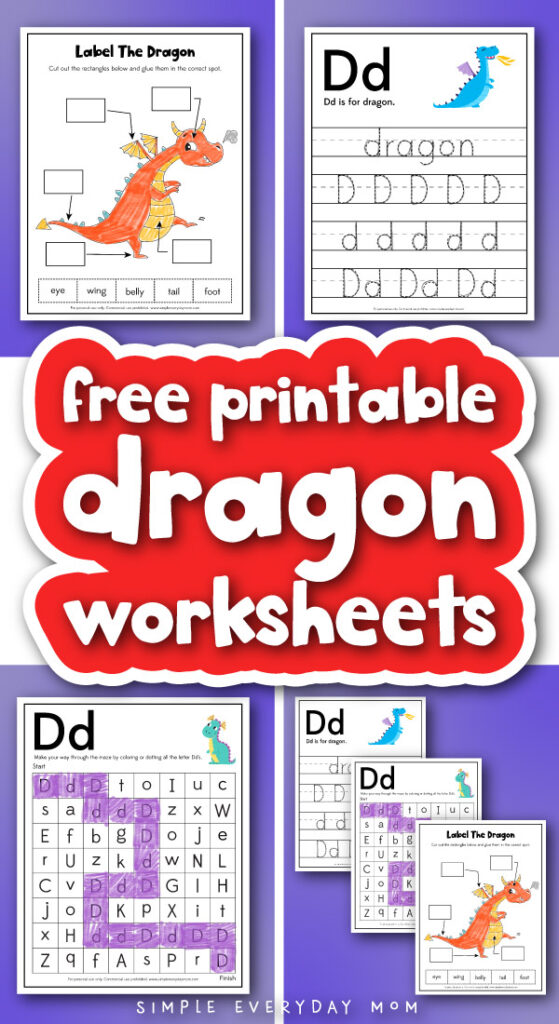 dragon worksheet cover image