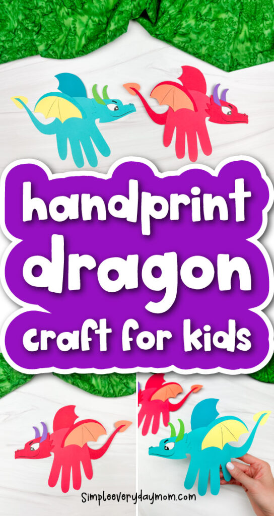 dragon handprint craft cover image