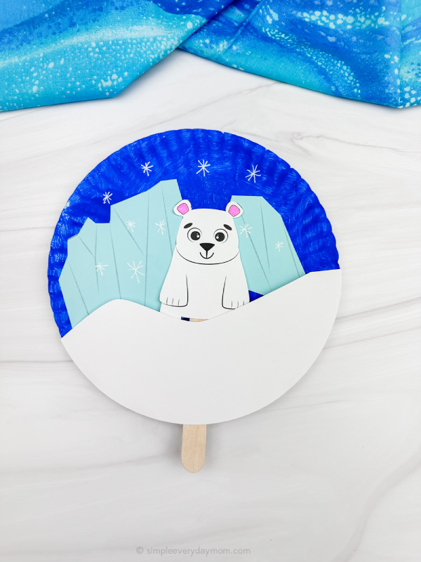solo image of polar bear craft