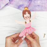 assembling the legs of ballerina photo craft