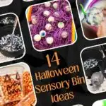 halloween sensory bin pinterest image