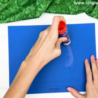 Torn Paper Dragon Craft For Kids [Free Template]