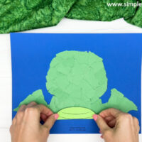Torn Paper Dragon Craft For Kids [Free Template]