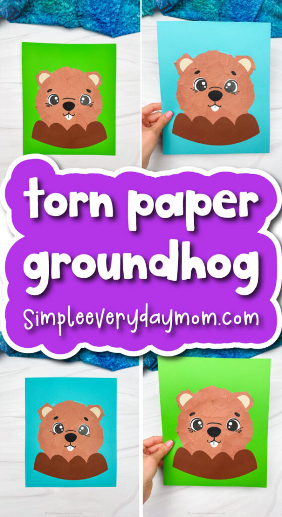 torn paper groundhog craft cover image