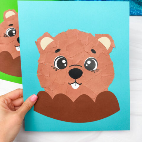holding the groundhog day craft second version