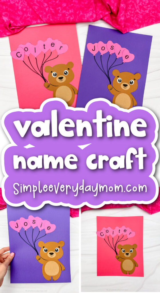 valentine name craft cover image