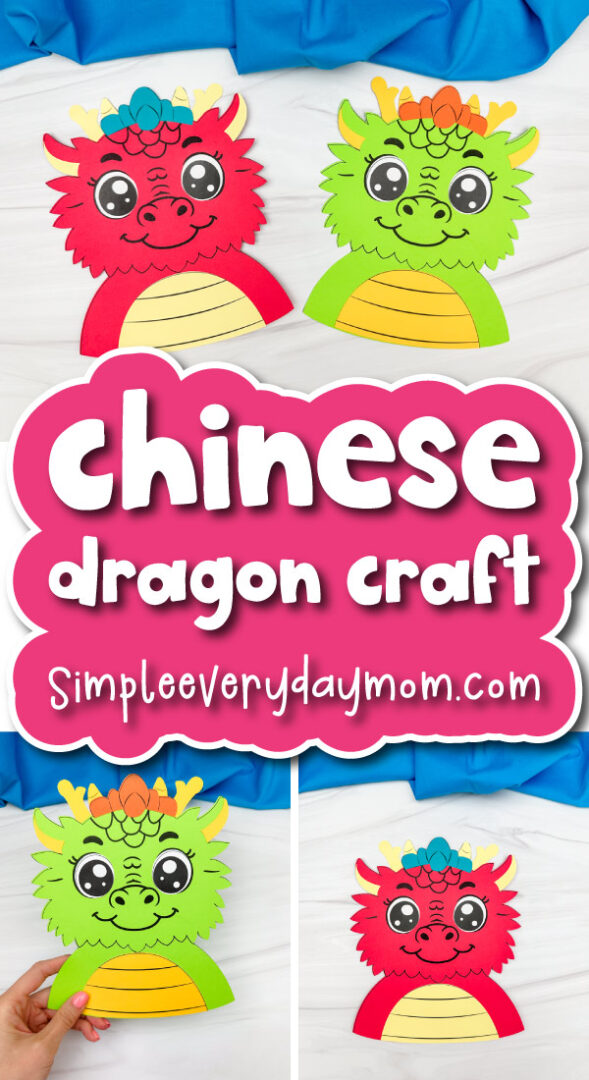 Easy Chinese Dragon Craft For Kids [Free Template]