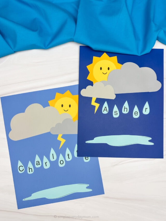 Spring Name Craft For Kids [With Editable PDF Template] Story