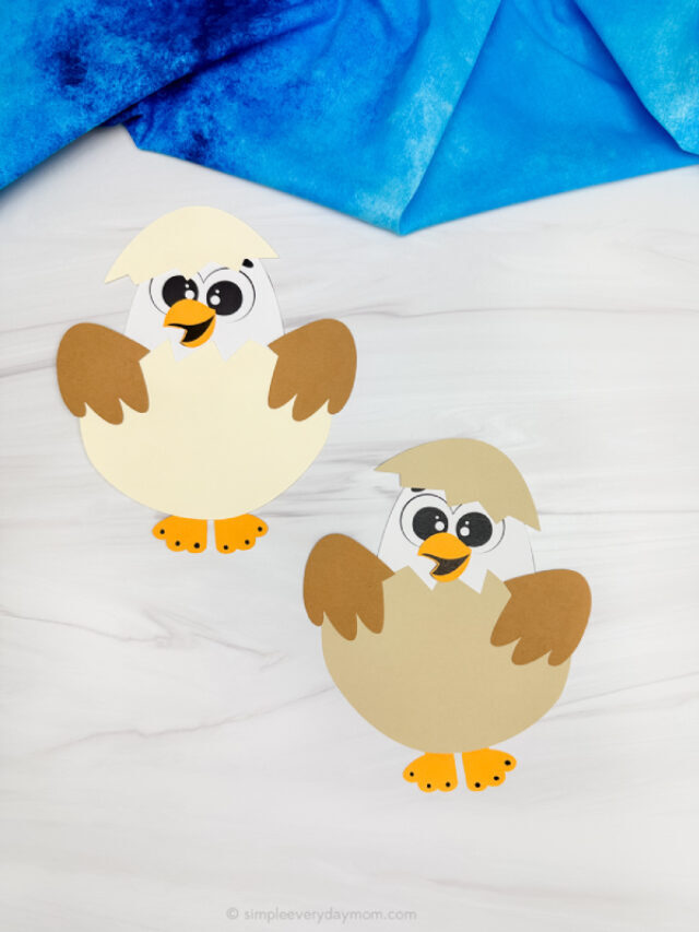 Adorable Eaglet Craft For Kids W/Free Printable Template Story
