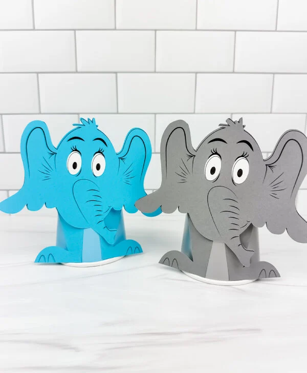 two image of horton paper cup craft