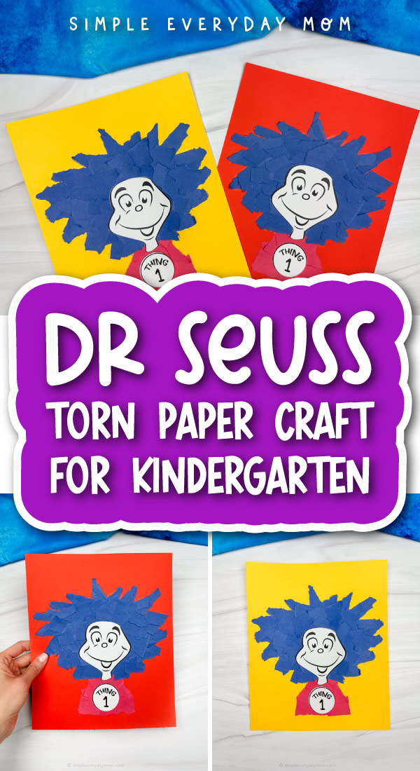 Torn Paper Thing 1 Craft For Kids [Free Template]