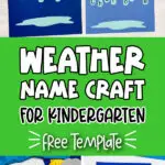 weather name craft for kindergarten pinterest image