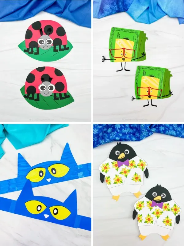 collage image of Children's Book Craft Ideas