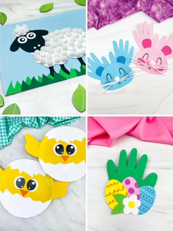 Collage image of Easter Craft Ideas For Kids