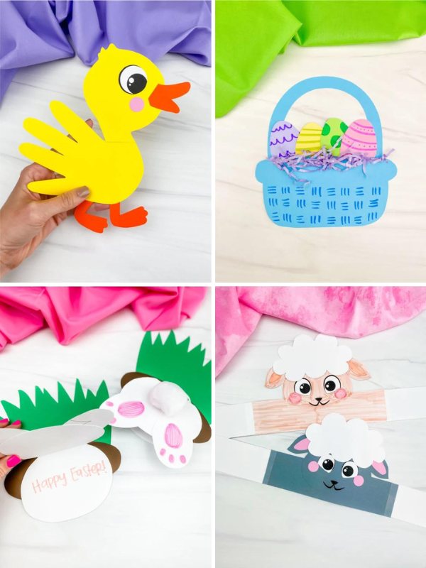 collage of Easter Crafts For Kindergarten
