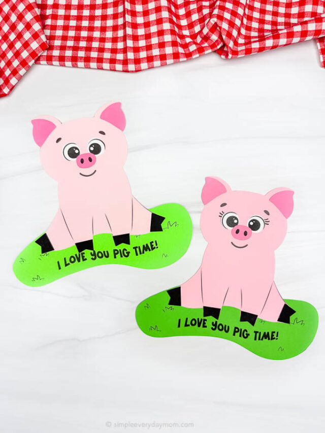 Mother’s Day Pig Craft For Kids (Free Template) Story