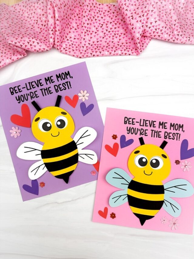 Mother’s Day Bee Craft For Kids (Free Printable PDF Template) Story