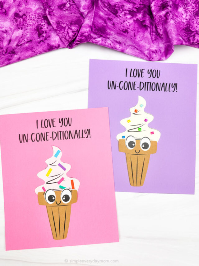 Mother’s Day Ice Cream Craft For Kids [Free Printable Template] Story