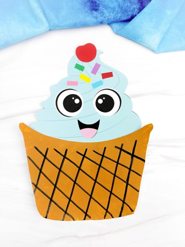 solo image of paper plate ice cream craft