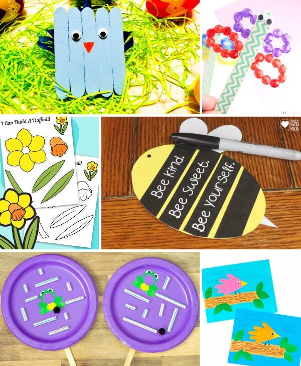 Collage Featured image of Spring Classroom Crafts