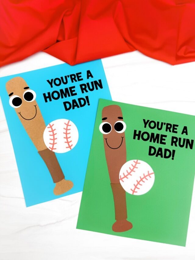 Baseball Father’s Day Craft (Free Template) Story