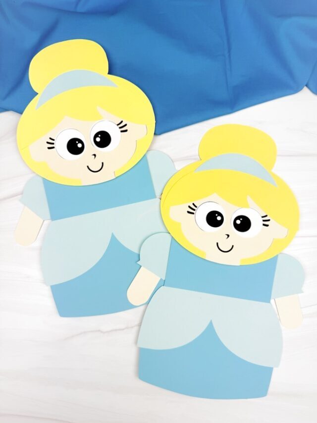 Cinderella Puppet Craft For Kids (Free Printable Template) Story