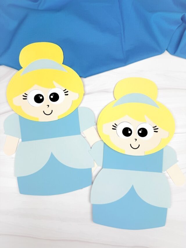 Cinderella Puppet Craft For Kids (Free Printable Template) Story