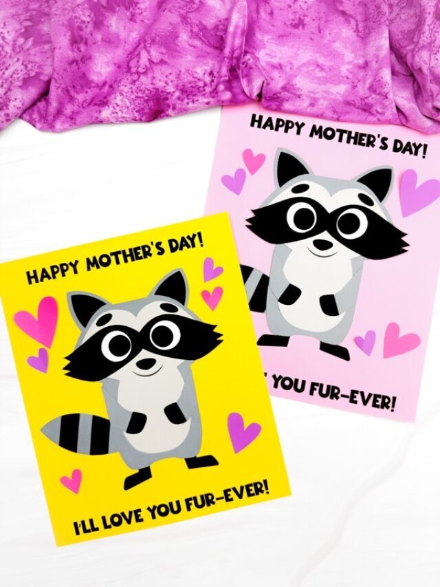 Happy Mother’s Day Raccoon Craft (Free Template) Story