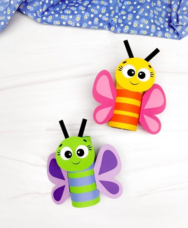 Featured image of Butterfly Toilet Paper Roll Craft