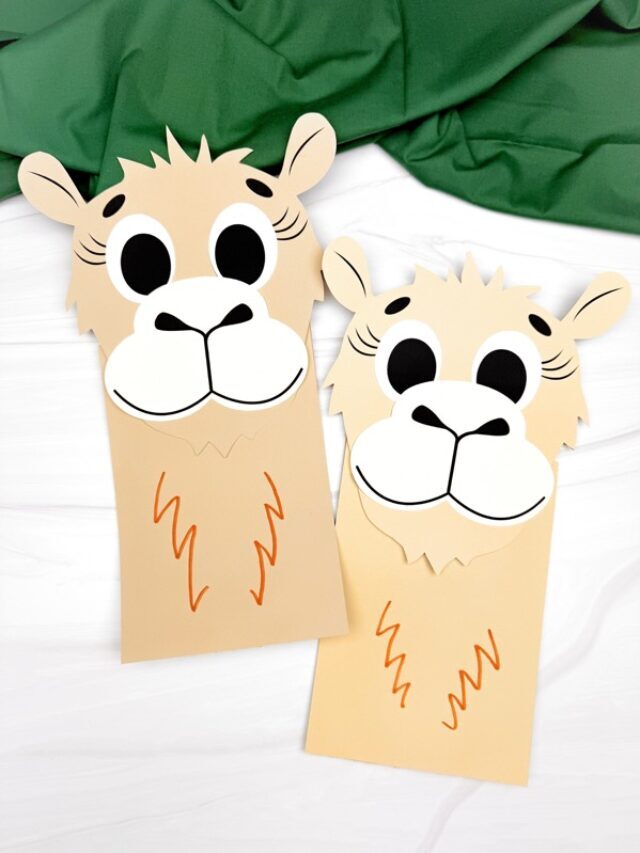 Camel Puppet Craft For Kids (Free PDF Template) Story